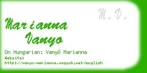 marianna vanyo business card
